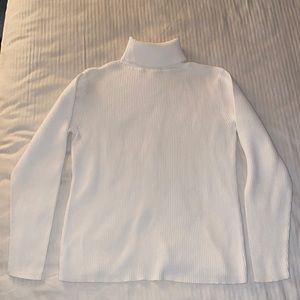 ribbed turtleneck sweater
